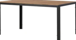 Break matbord 150 x 90 cm - Brun/Svart + Textilskydd för utemöbler