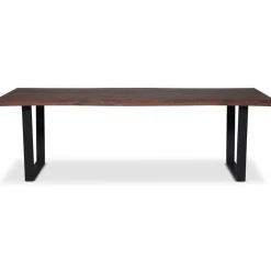 Bretagne matbord 240x100 cm - Brun/svart