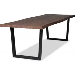 Bretagne matbord 240x100 cm - Brun/svart