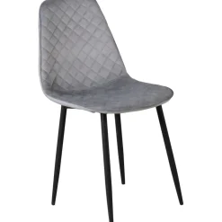 Bridge Diamond matstol - Grå sammet