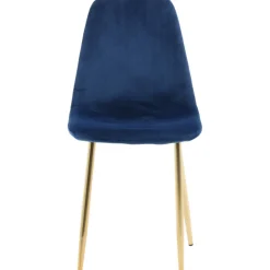 Bridge matstol - Blå/mässing