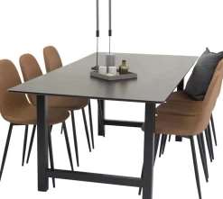 Bridge matstol - Brun PU