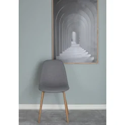 Bridge matstol - Grå/ek