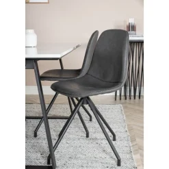 Bridge snurrbar matstol - Svart PU