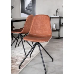 Bridge snurrbar matstol - Brun PU