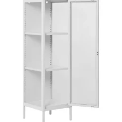 Brisbane vitrinskåp 40x35x140 cm - Vit