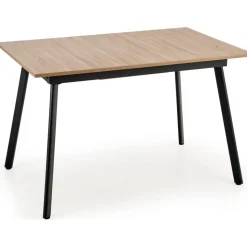 Brom matbord 120-160 x 80 cm - Ek/grå