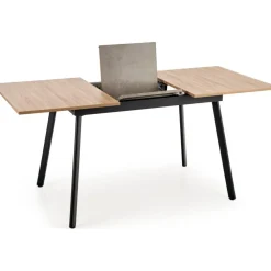 Brom matbord 120-160 x 80 cm - Ek/grå