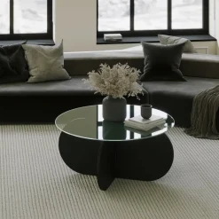 Bubbel soffbord Ø75 cm - Svart