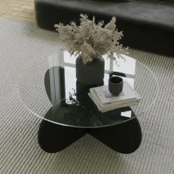 Bubbel soffbord Ø75 cm - Svart