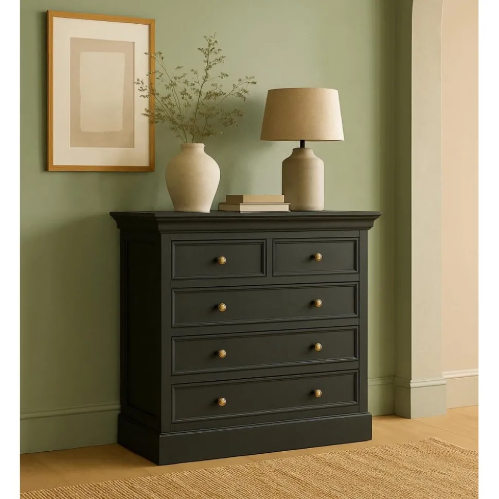 Byrå svart - Bristol + Möbeltassar