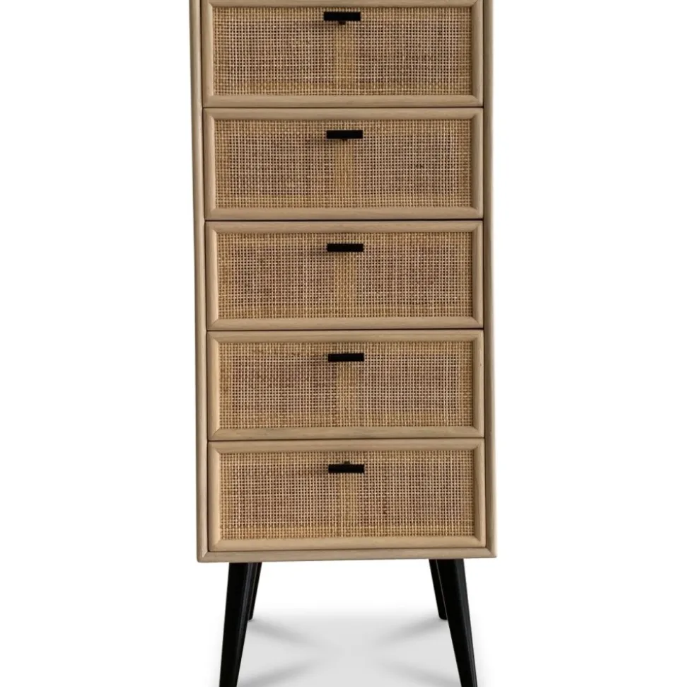 Byrå svart med rotting - React + Fläckborttagare för möbler