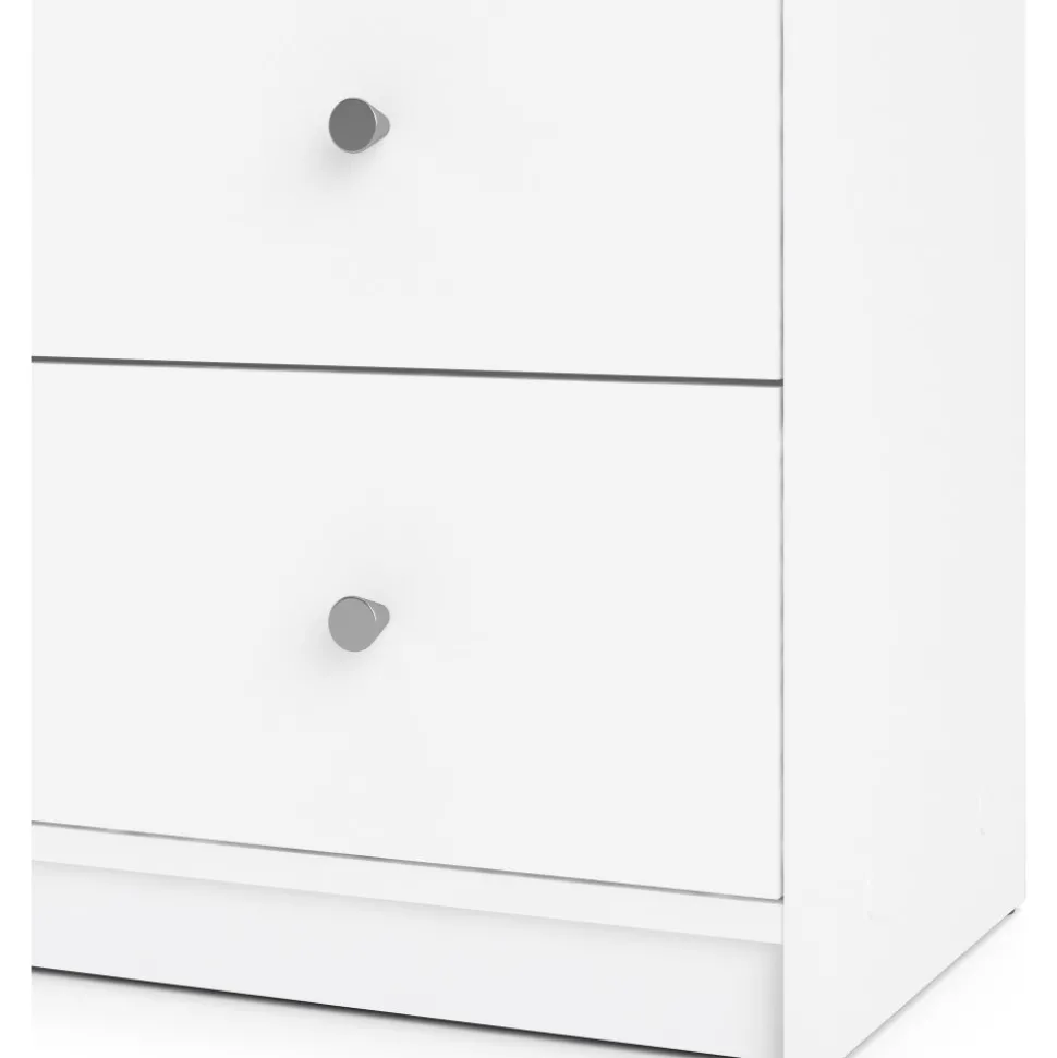 Byrå vit med 6 lådor 143 cm bred + Textilrengöring för möbler