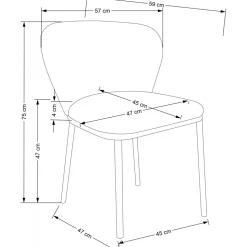 Cadeira matstol 518 - Cream