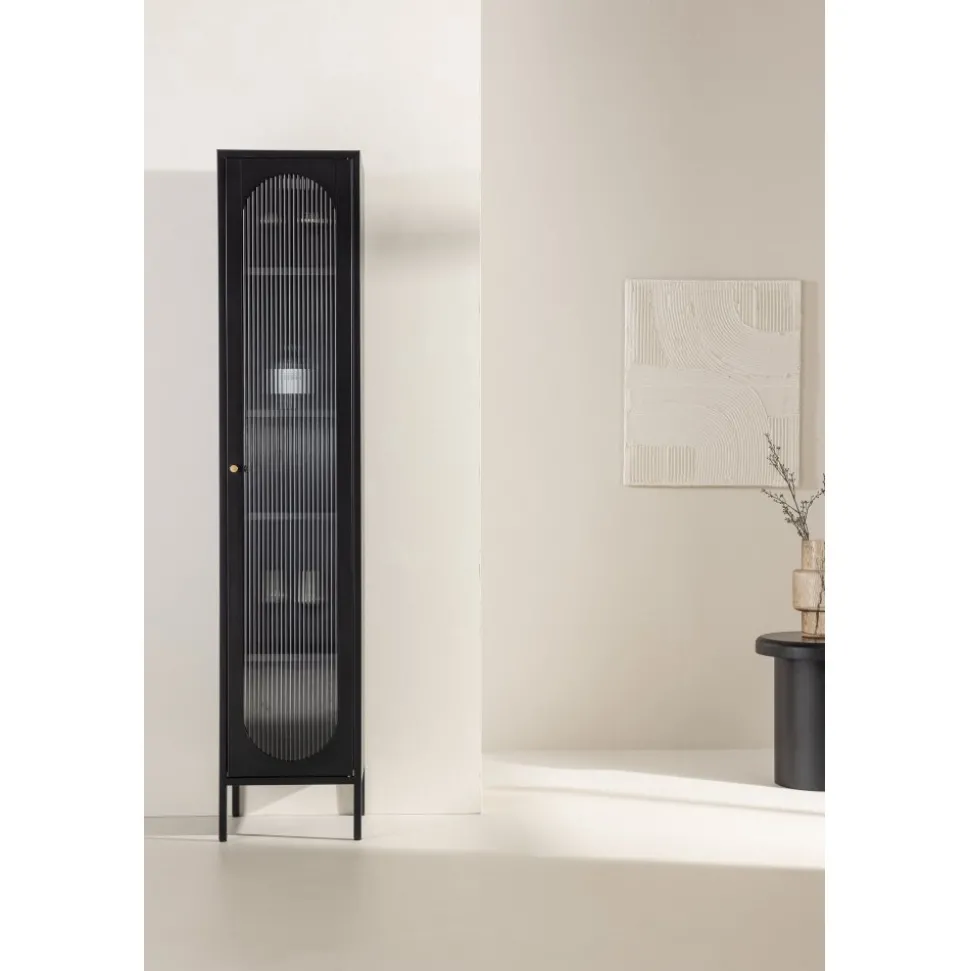 Cali vitrinskåp - Svart