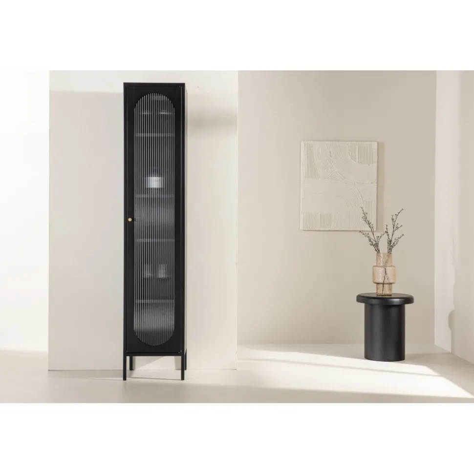 Cali vitrinskåp - Svart