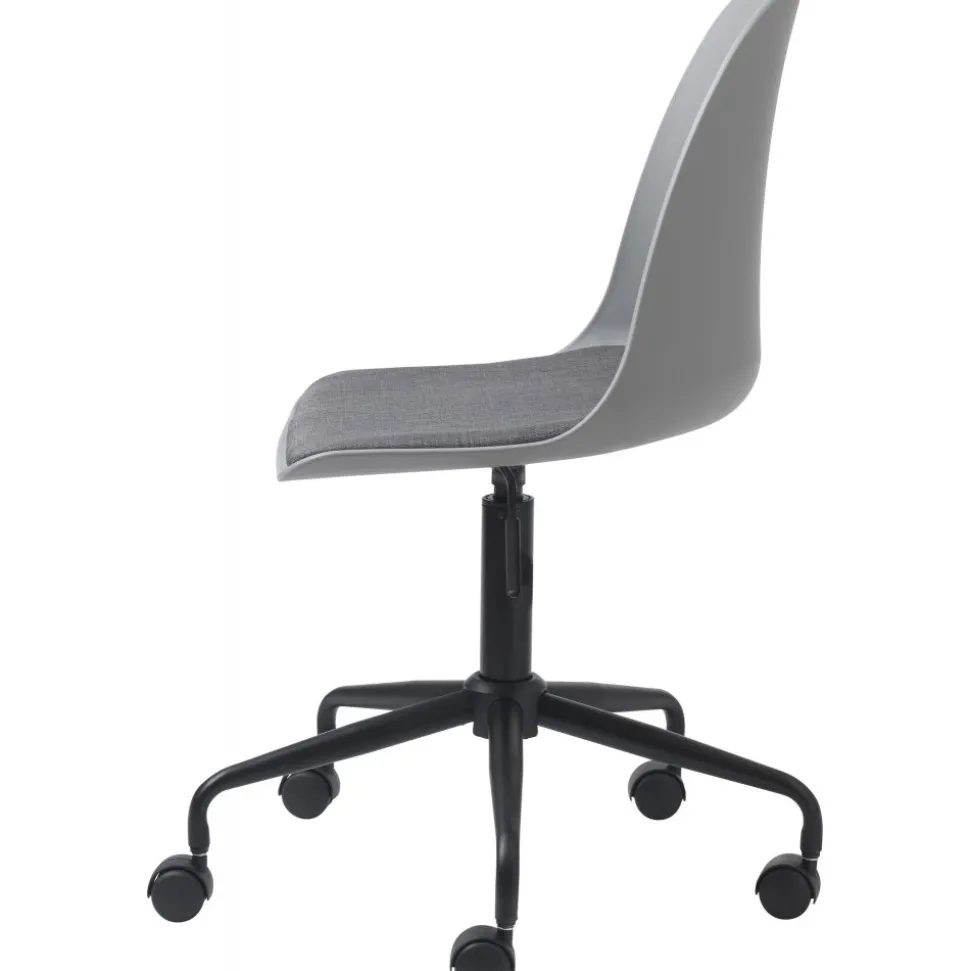 Cara grå kontorsstol med sittdyna + Textilrengöring för möbler
