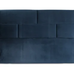 Carpe sänggavel med mönster (Blå sammet) - Valfri bredd