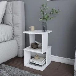 Carter sängbord - Vit