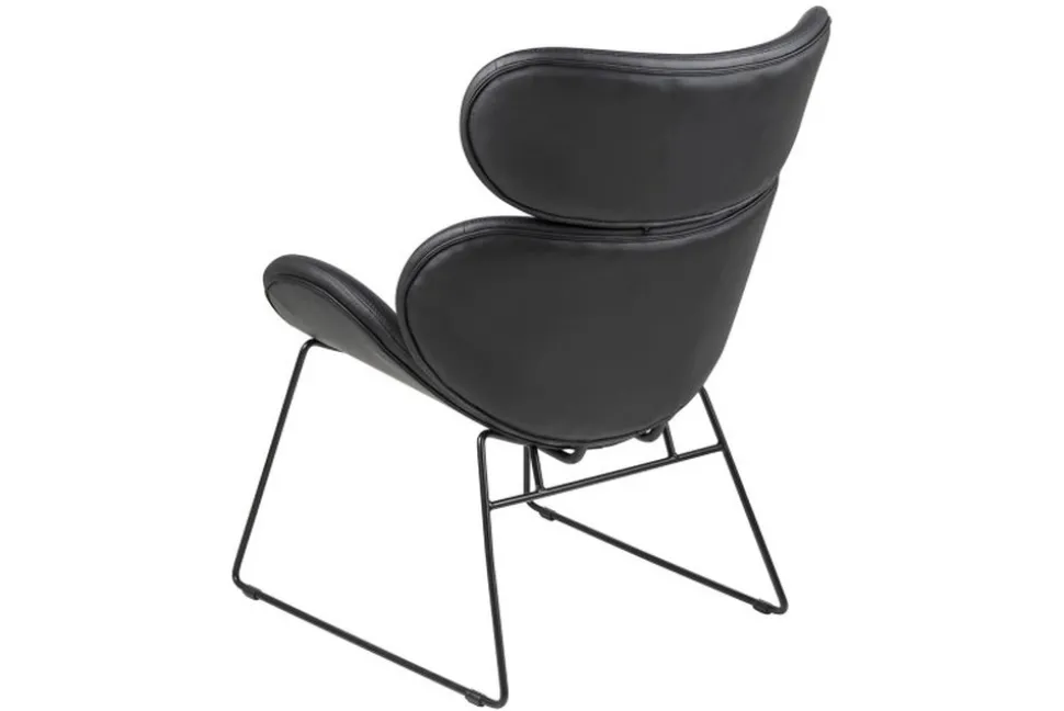 Casar fåtölj i svart PU