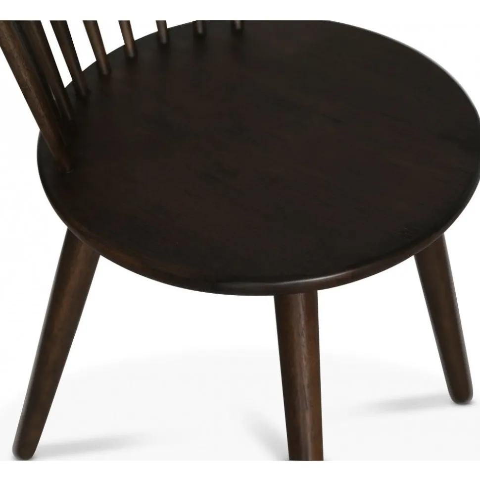 Castor pinnstol brunoljat trä