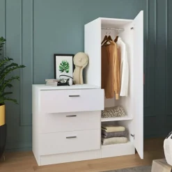 Cecilia skåp och byrå - Vit