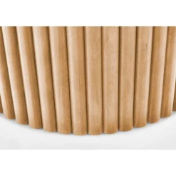 Celie runt soffbord med trästavar Ø40 cm