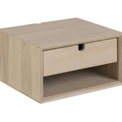 Century sängbord vägghängt i Vitpigmenterad ek + Möbeltassar