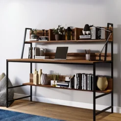 Ceren skrivbord 140 x 60 cm - Valnöt