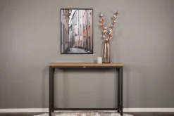 Charlotte konsolbord - Svart/teak