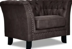 Chester Bridge Fåtölj - Vintage mörkbrun