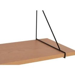 Chiba vägghylla 80 cm - Natur/Svart