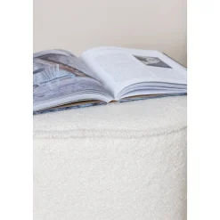 Chip sittpuff - Vit teddy