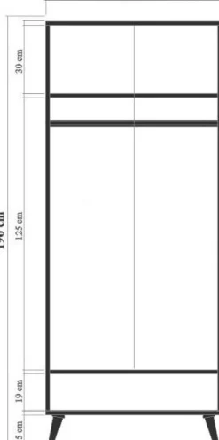 City Tulip garderob - Beige