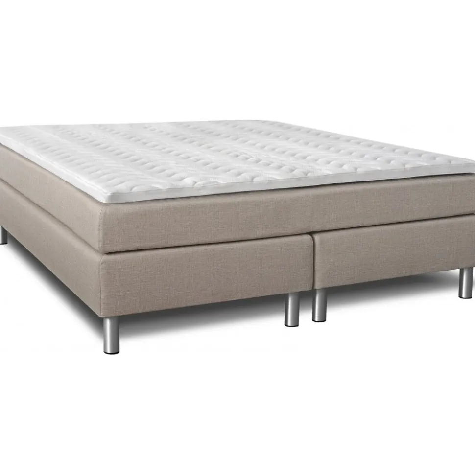 Comfort kontinentalsäng 5-zons pocket (Sand) - Valfri bredd + Textilrengöring för möbler