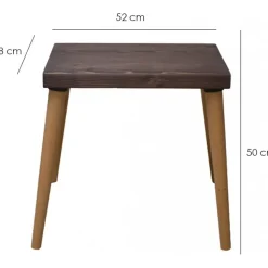 Convertry satsbord 62x28 | 52x28 | 42x28 cm - Valnöt/ek