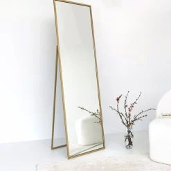 Cool golvspegel 170 cm - Guldram + Glas och Kristallrengöring