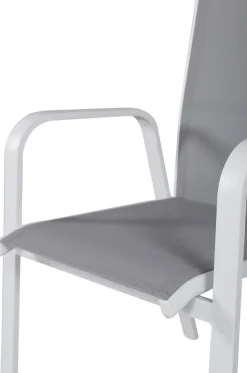 Copacabana karmstol - Grå/Vit + Rengöringsmedel för utemöbler