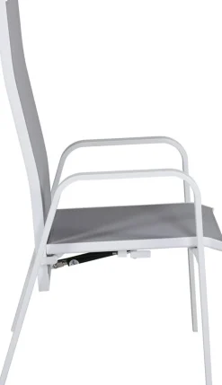 Copacabana karmstol - Grå/Vit + Rengöringsmedel för utemöbler