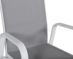 Copacabana karmstol - Grå/Vit + Rengöringsmedel för utemöbler