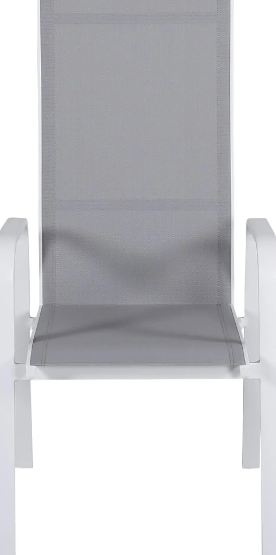 Copacabana karmstol - Grå/Vit + Textilskydd för utemöbler