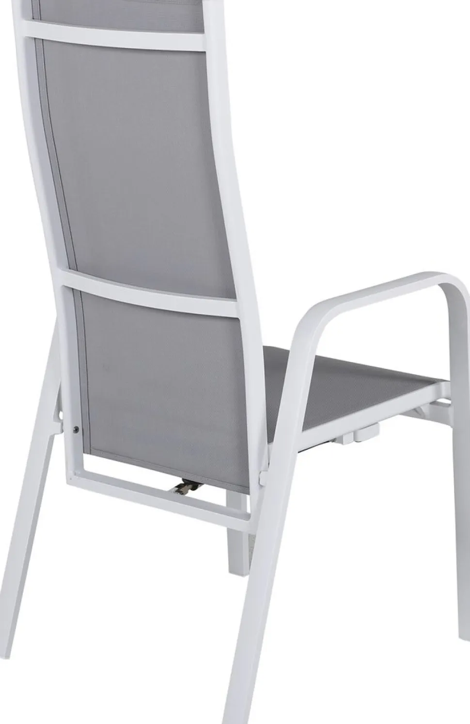 Copacabana karmstol - Grå/Vit + Textilskydd för utemöbler