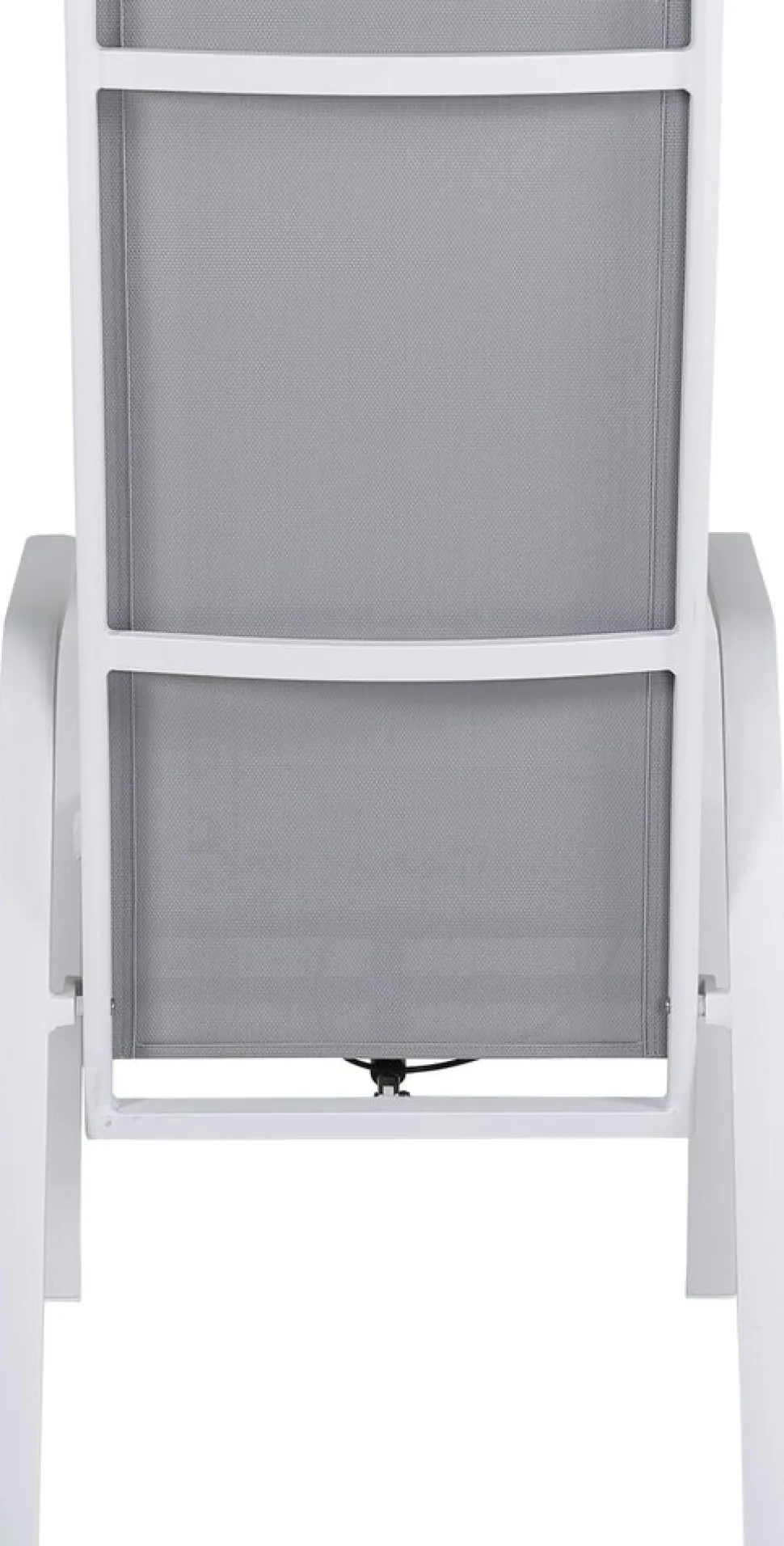 Copacabana karmstol - Grå/Vit + Textilskydd för utemöbler