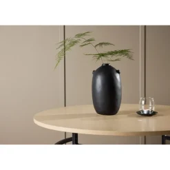 Copenhagen soffbord Ø100 cm - Whitewash/svart