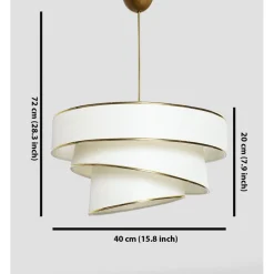 Couper taklampa - Guld