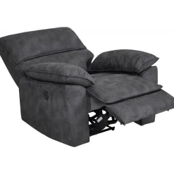 Coventry el reclinerfåtölj grå microfiber