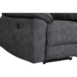 Coventry el reclinerfåtölj grå microfiber + Textilrengöring för möbler