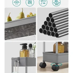 Criollo kökshylla 83 cm - Grå