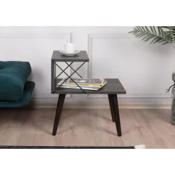 Cross sängbord - Mörkbrun