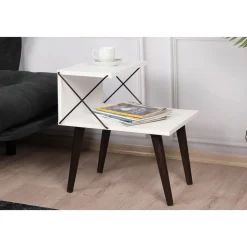 Cross sängbord - Vit